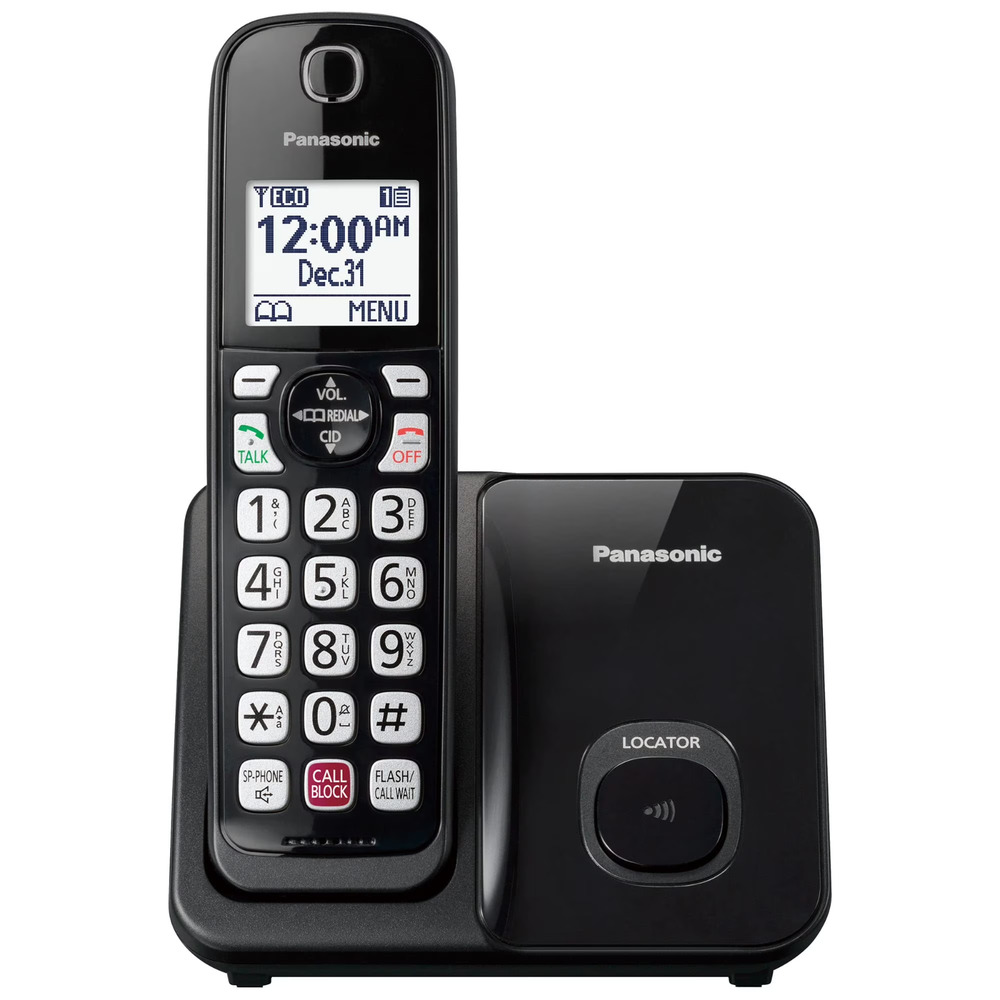 Panasonic Cordless Phone with Advanced Call KX-TGD810 Black